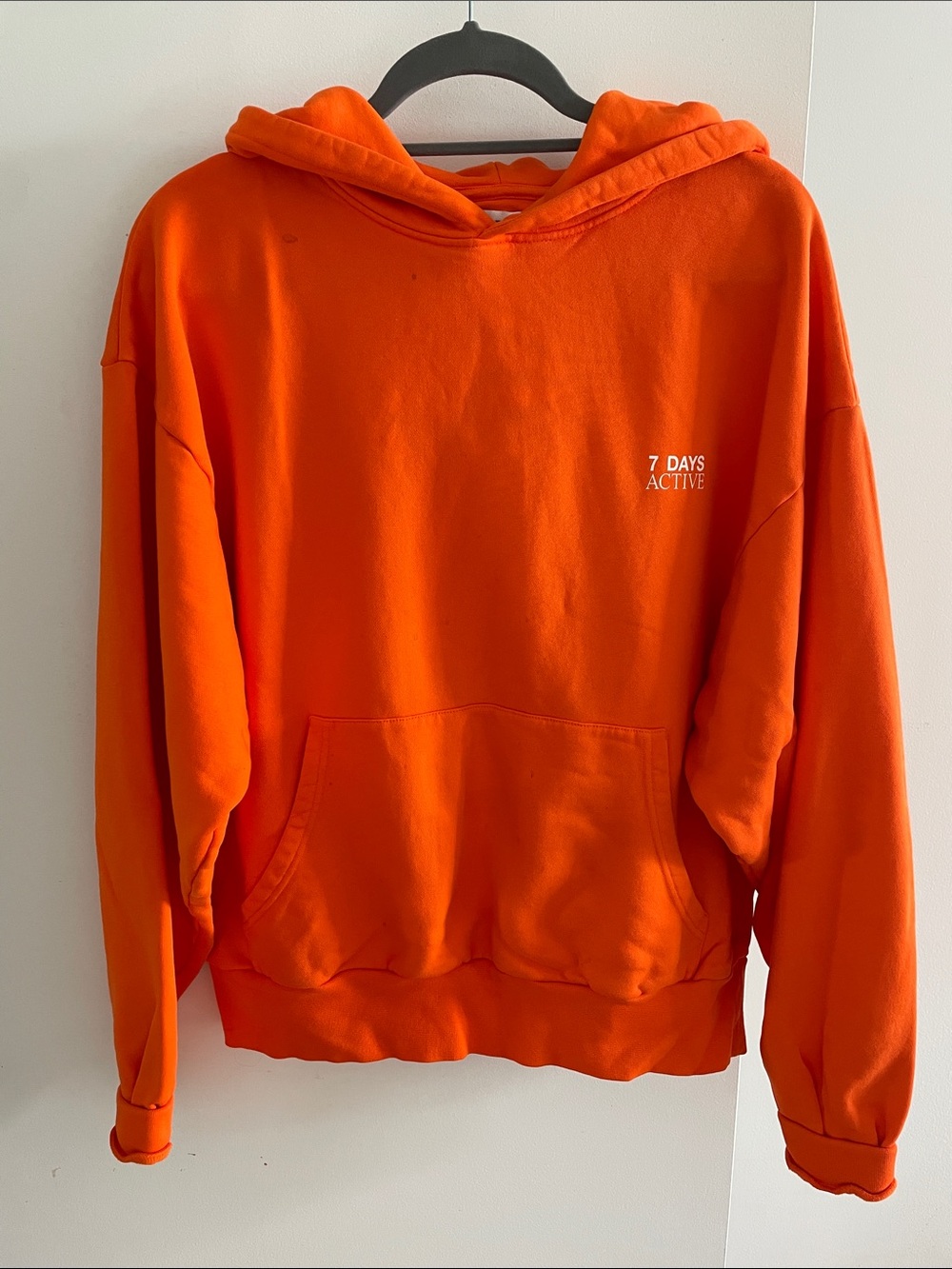 7 Days Active Orange Pullover Hoodie